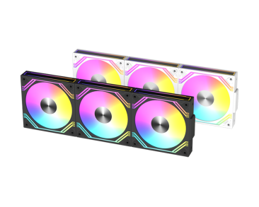Raidmax Modular Fan ARGB Case Fan Pack - Black - NV-MD120FBP3 — 4