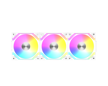 Raidmax Modular Fan ARGB Case Fan Pack - White - NV-MD120FWP3