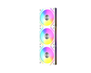 Raidmax Modular Fan ARGB Case Fan Pack - White - NV-MD120FWP3 — 2