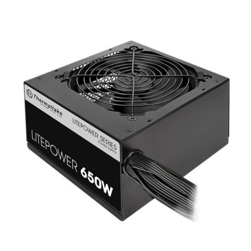Thermaltake Litepower 650W Power Supply, Non Modular, ATX 2.3 & EPS, Active-PFC, PSU, 12cm, 80PLUS Black — 2