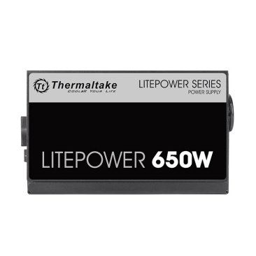Thermaltake Litepower 650W Power Supply, Non Modular, ATX 2.3 & EPS, Active-PFC, PSU, 12cm, 80PLUS Black — 4