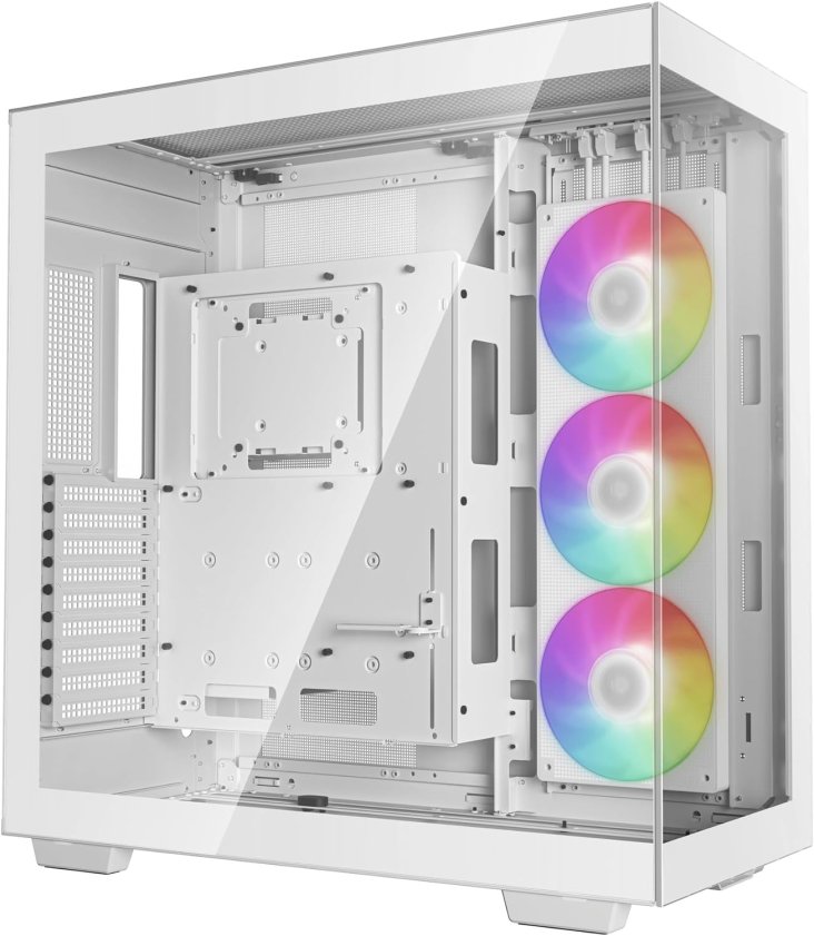 DeepCool CH780 Full Tower EATX ARGB PC Case - White — 2