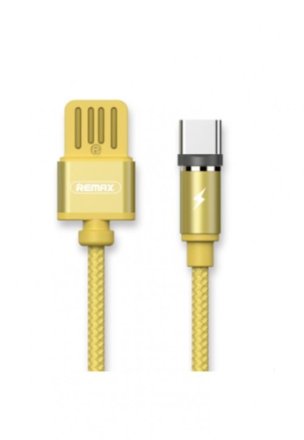 Remax RC-095a Gravity Magnetic USB Type-C Data Cable - Gold - REMAX RC-095a-GOLD