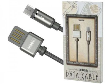 Remax RC-095m/RC-095i Gravity Magnetic USB Type-C Data Cable - Black - REMAX RC-095m-BLACK — 4