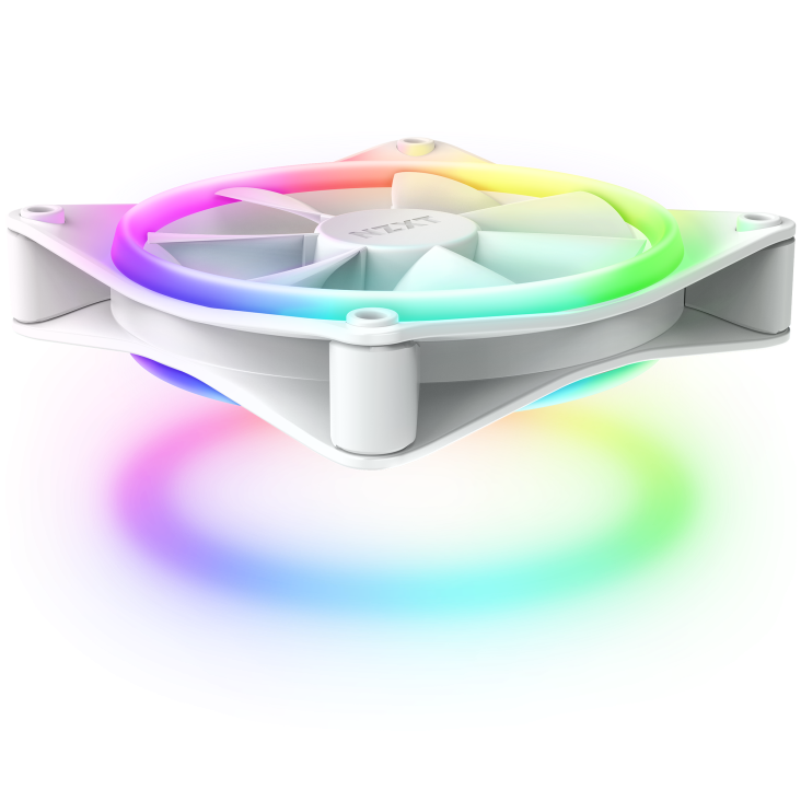 NZXT F120 RGB Duo 120mm ARGB Case Fan - Triple Pack White — 5
