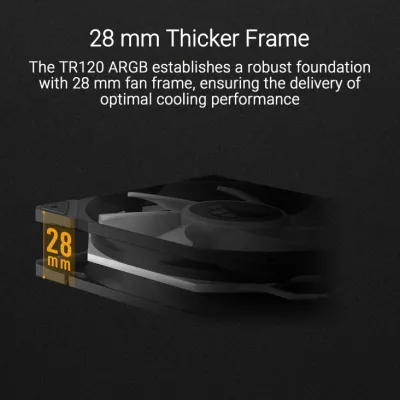 Asus TUF Gaming TR120 120mm ARGB Case Fan - Single Pack Black — 2
