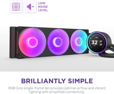 NZXT Kraken Elite 360 RGB 2024 - AIO CPU Liquid Cooler - 360mm Radiator - F360 RGB Core Fan - Black - RL-KR36E-B2.ME — 6