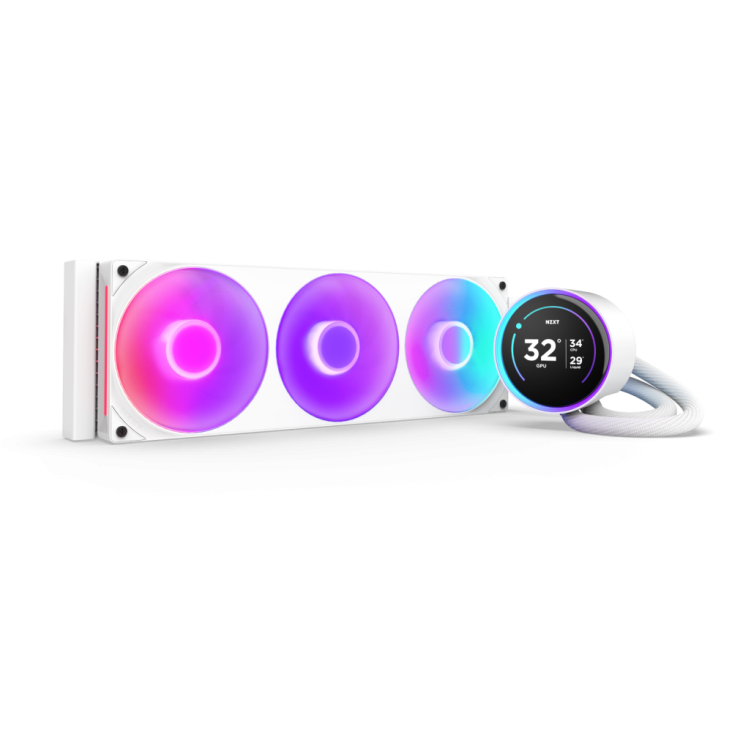NZXT Kraken Elite 360mm ARGB Liquid Cooler - White
