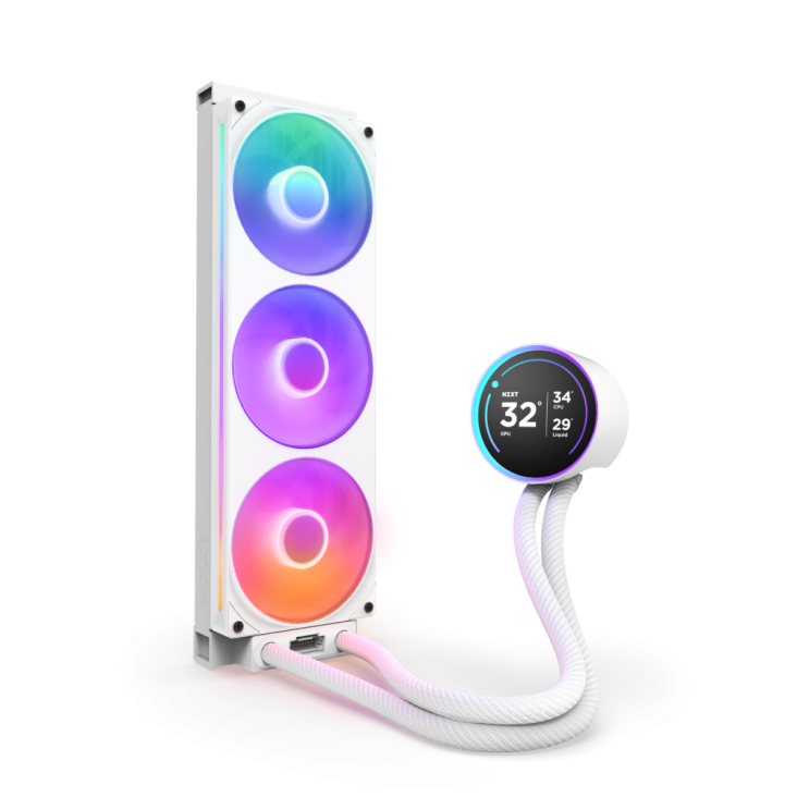 NZXT Kraken Elite 360mm ARGB Liquid Cooler - White — 2