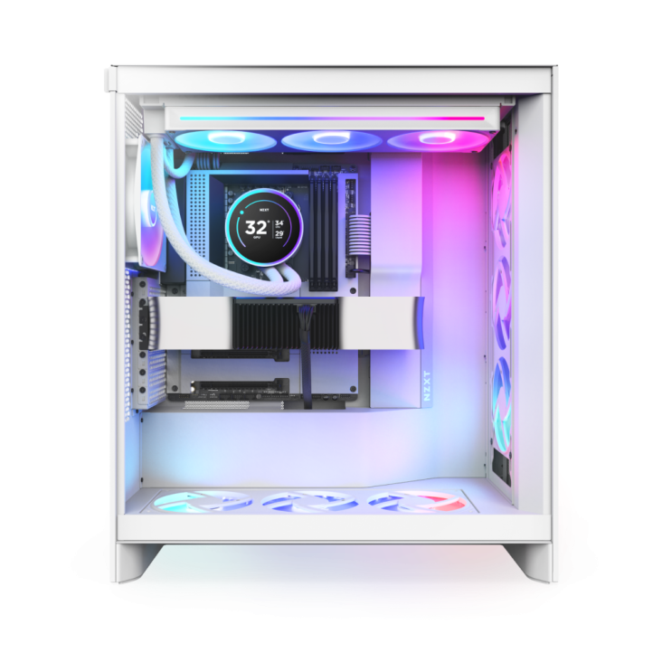 NZXT Kraken Elite 360mm ARGB Liquid Cooler - White — 5