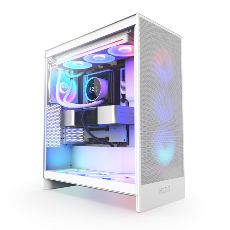 NZXT Kraken Elite 360mm ARGB Liquid Cooler - White — 6