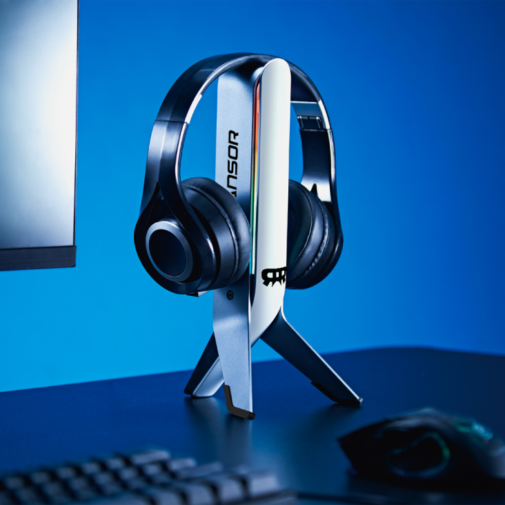 RANSOR® Gaming Rocket Launcher Premium Headphone Stand - USB Extension Hub - RNSR-AC-HS-01 — 2