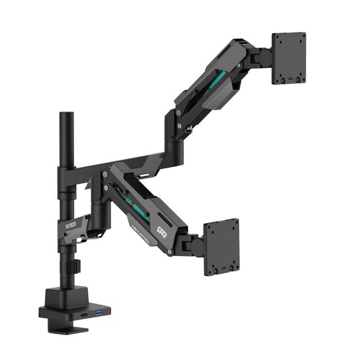 RANSOR® Hecaton Nitro Pro Dual Monitor Arm