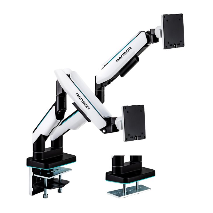 RANSOR® Hecaton V2 Pro Dual Monitor Arm - RNSR-ARM-HV22P-01
