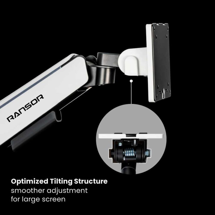 RANSOR® Hecaton V2 Pro Dual Monitor Arm - RNSR-ARM-HV22P-01 — 3