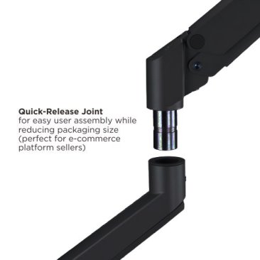 RANSOR® Hecaton V2 Pro Triple Monitor Arm - RNSR-ARM-HV23P-01 — 4