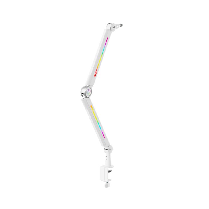 RANSOR® Gaming Hecaton Pro RGB Microphone Arm - White - RNSR-ARM-MPRGB-01 — 2