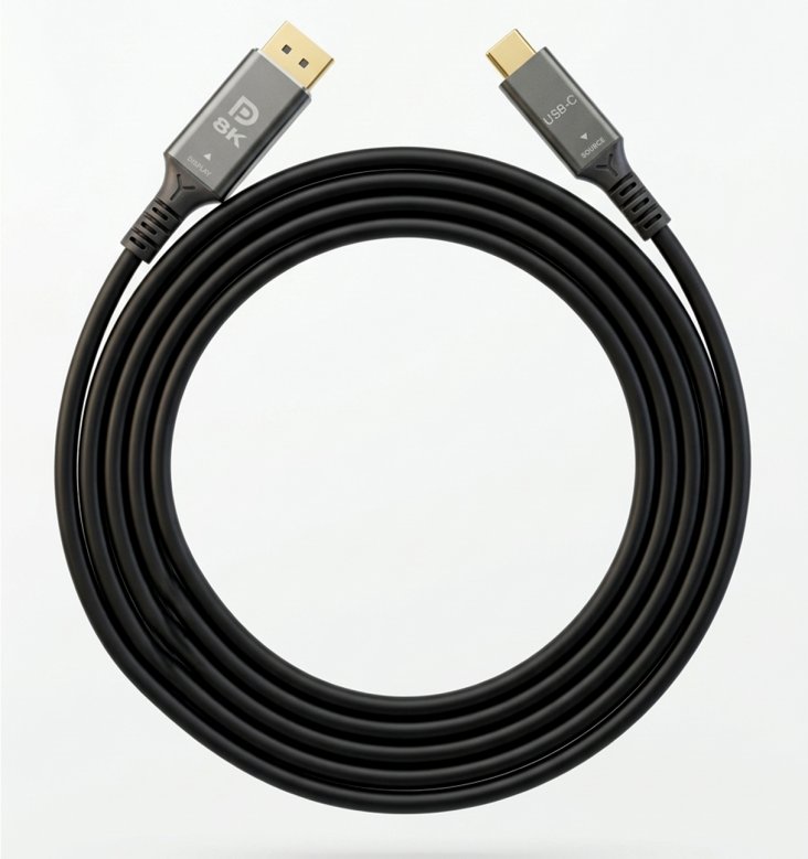 RANSOR® 8K Type C to DisplayPort v1.4 Cable 2m/6.5ft - RNSR-CBL-CDP14200