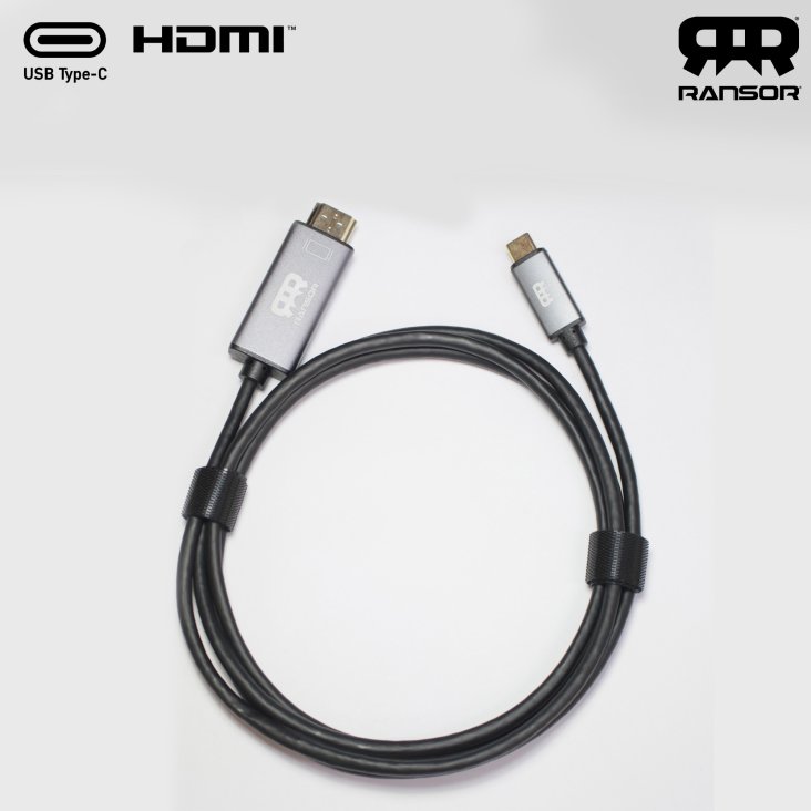 RANSOR® Premium 4K Type C to HDMI Cable 1.5m/5ft - RNSR-CBL-CHDMI150