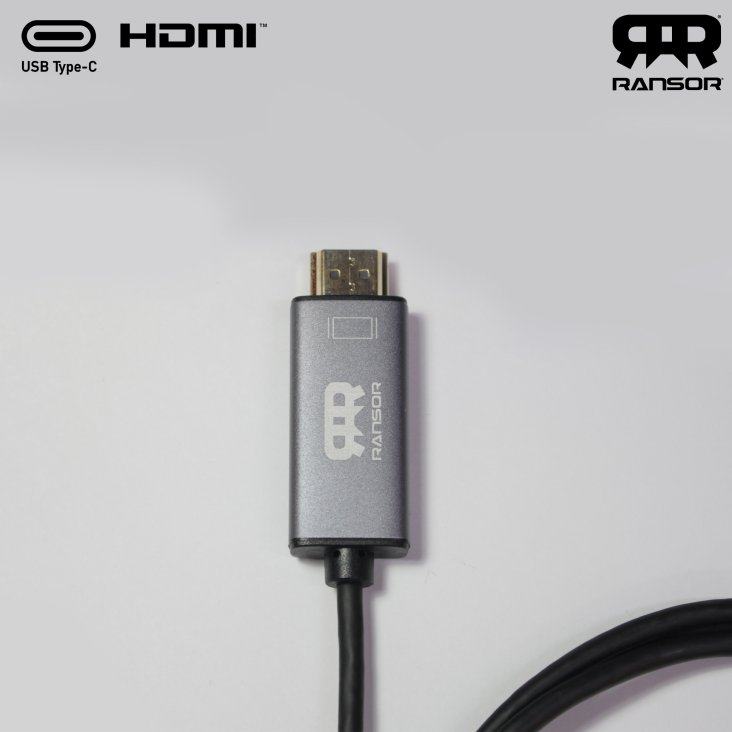 RANSOR® Premium 4K Type C to HDMI Cable 1.5m/5ft - RNSR-CBL-CHDMI150 — 2