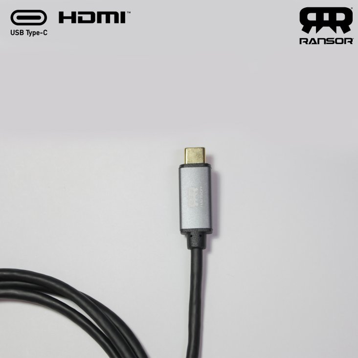 RANSOR® Premium 4K Type C to HDMI Cable 1.5m/5ft - RNSR-CBL-CHDMI150 — 3