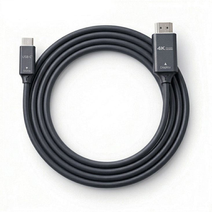RANSOR® Premium Type-C to HDMI 4K60Hz Cable 2m/6.5ft - RNSR-CBL-CHDMI200