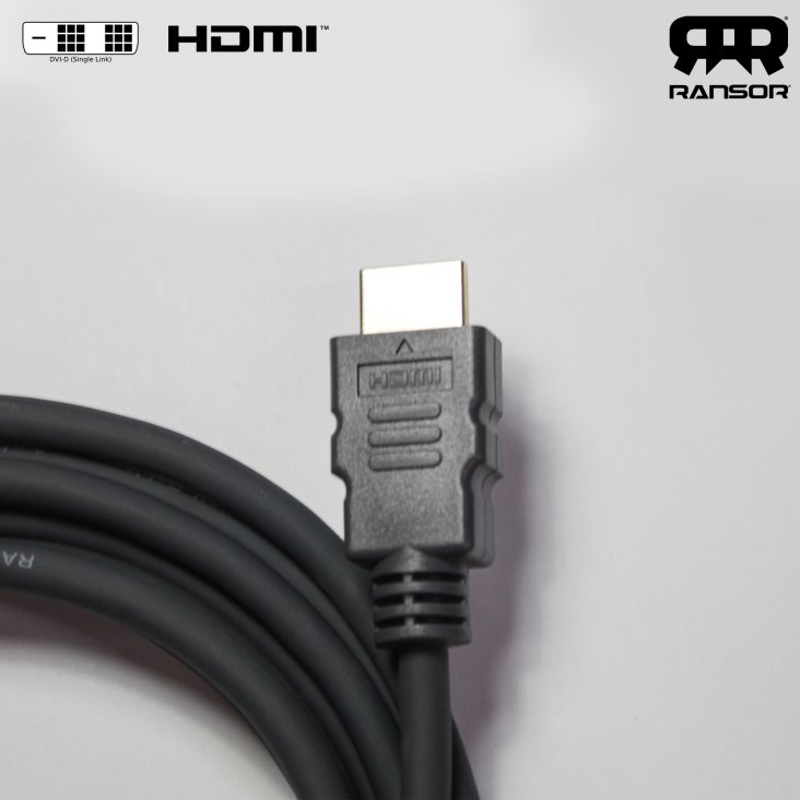 RANSOR® Premium 1080P DVI to HDMI 3m/10ft Cable - RNSR-CBL-DH300 — 2