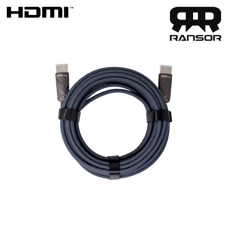 RANSOR® Ultra High Speed 8K HDMI 2.1 Certified Cable 10m/33ft - RNSR-CBL-H2110M