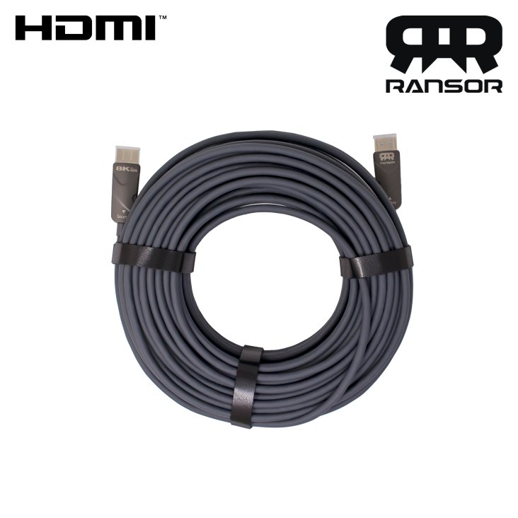 RANSOR® Ultra High Speed 8K HDMI 2.1 Cable 30m/100ft - RNSR-CBL-H2130M