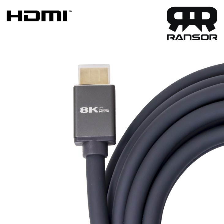 RANSOR® Ultra High Speed 8K HDMI 2.1 Certified Cable 5m/16.5ft - RNSR-CBL-H21500 — 2