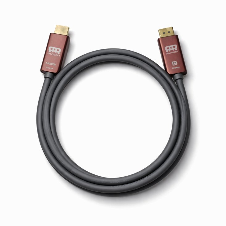 RANSOR® Premium 4K HDMI to DisplayPort Cable 2m/6.5ft