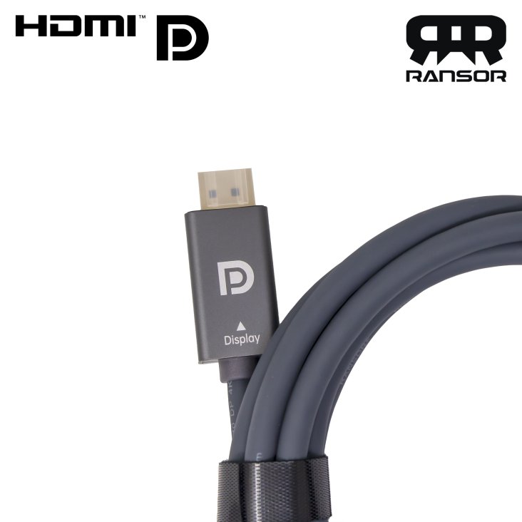 RANSOR® Premium 4K HDMI to DisplayPort Cable 3m/10ft - RNSR-CBL-HDMIDP300 — 2