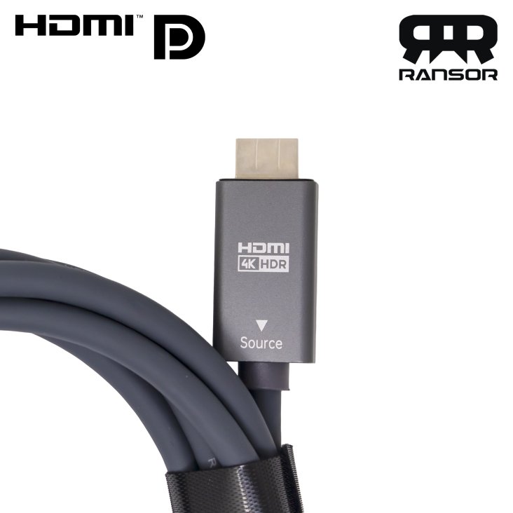 RANSOR® Premium 4K HDMI to DisplayPort Cable 3m/10ft - RNSR-CBL-HDMIDP300 — 3