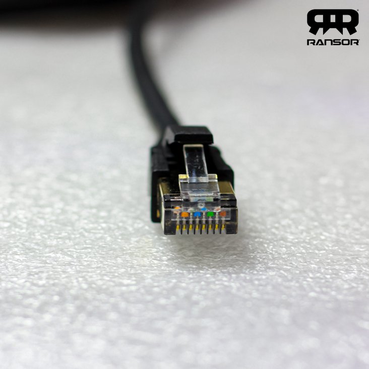 RANSOR® CAT8 10m/33ft Premium Ethernet Cable - Black - RNSR-CBL-NR10MB — 2