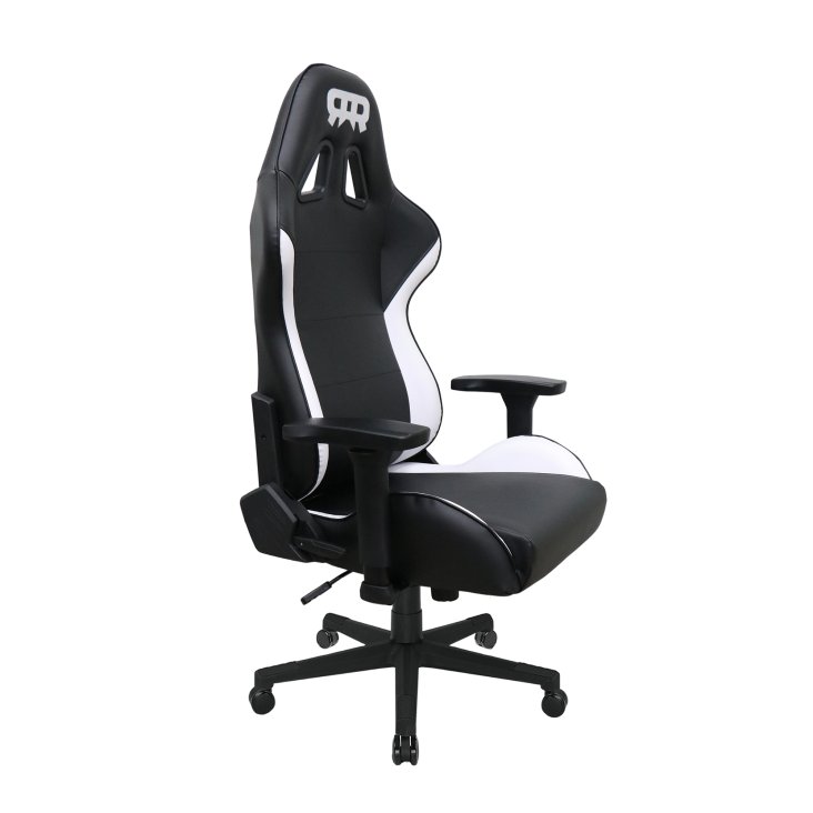RANSOR® Legend Gaming Chair – Black & White Leather - RNSR-GC-LGNL3-BW-01 — 3