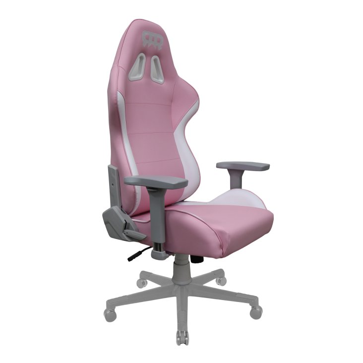 RANSOR® Legend Gaming Chair – Pink & White Leather - RNSR-GC-LGNL3-PW-01 — 3