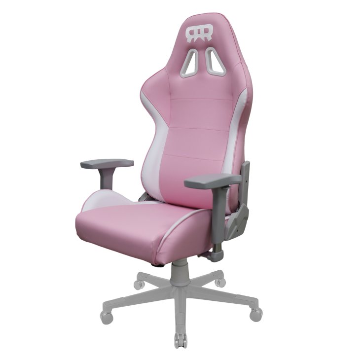 RANSOR® Legend Gaming Chair – Pink & White Leather - RNSR-GC-LGNL3-PW-01 — 7