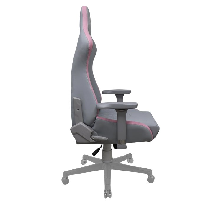 RANSOR® Queen Gaming Chair – Grey & Pink Leather - RNSR-GC-QENL3-GP-01 — 2