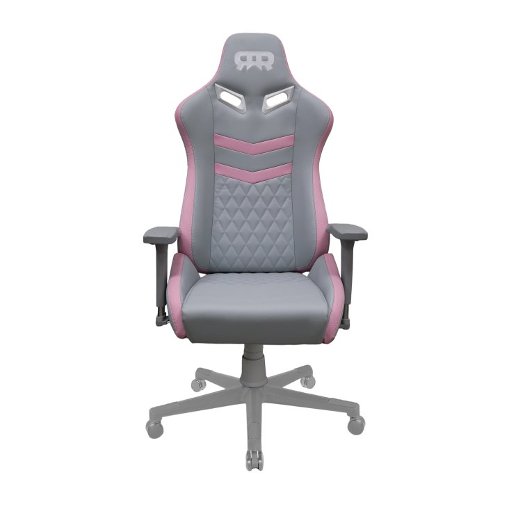 RANSOR® Queen Gaming Chair – Grey & Pink Leather - RNSR-GC-QENL3-GP-01 — 3