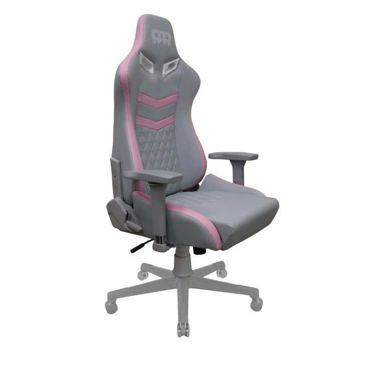 RANSOR® Queen Gaming Chair – Grey & Pink Leather - RNSR-GC-QENL3-GP-01 — 5