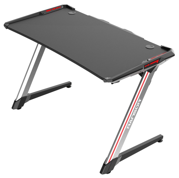 RANSOR® Gaming Zone Desk - Aluminium RGB Gaming Desk - RNSR-GD-ZONE-01