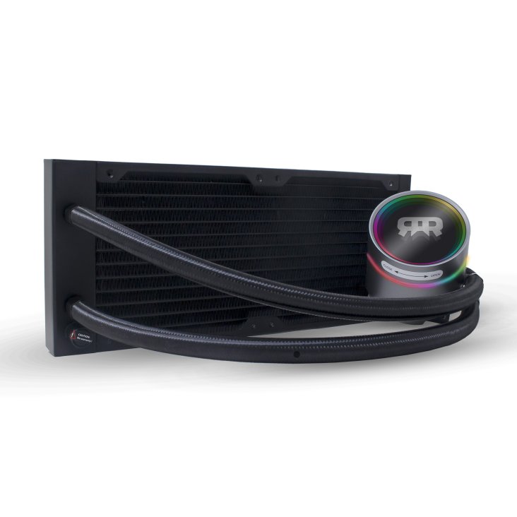RANSOR® Hydrafusion 240mm ARGB Liquid Cooler - Black