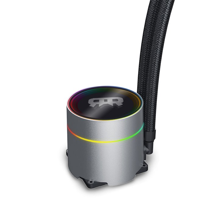 RANSOR® Hydrafusion 240mm ARGB Liquid Cooler - Black — 5