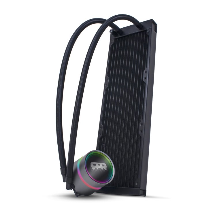 RANSOR® Hydrafusion 360mm ARGB Liquid Cooler - Black — 3