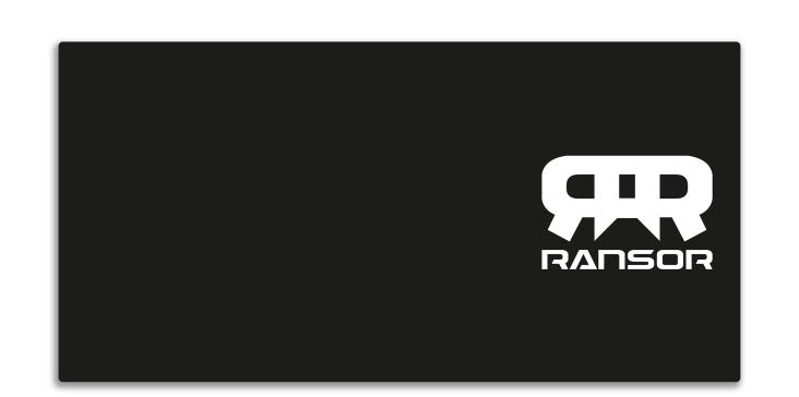 RANSOR® Gaming Moozepad Classic Black - 3XL - 120x60cm - RNSR-MP22-CLBK-3XL