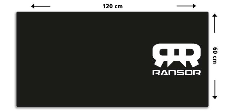 RANSOR® Gaming Moozepad Classic Black - 3XL - 120x60cm - RNSR-MP22-CLBK-3XL — 2