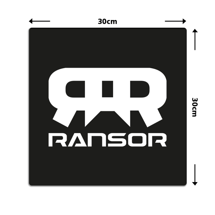 RANSOR® Gaming Moozepad Classic Black - 30x30cm - RNSR-MP22-CLBK-STD — 2