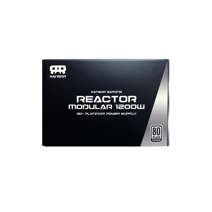 RANSOR® Gaming Reactor 1200W ATX 80+ Platinum Full Modular Power Supply - RNSR-PSU-P1200M-01