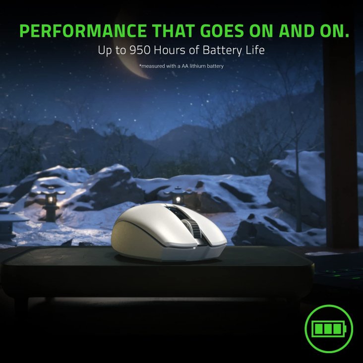 Razer Orochi V2 Mobile Wireless Gaming Mouse- Mercury White — 4