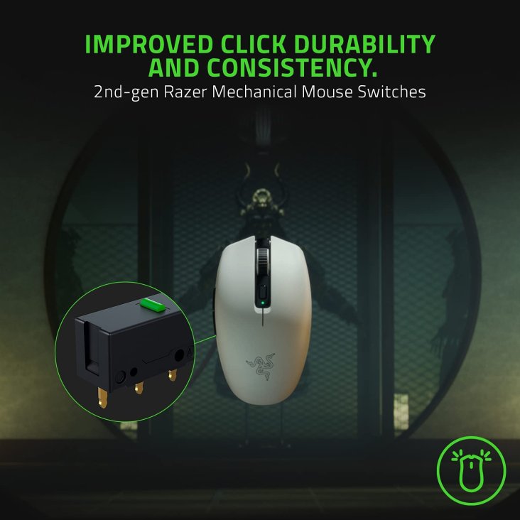 Razer Orochi V2 Mobile Wireless Gaming Mouse- Mercury White — 5